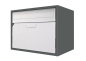 Preview: Briefkasten Huber Aluminium 300/400 Dunkelgrau metallic IGP 71385